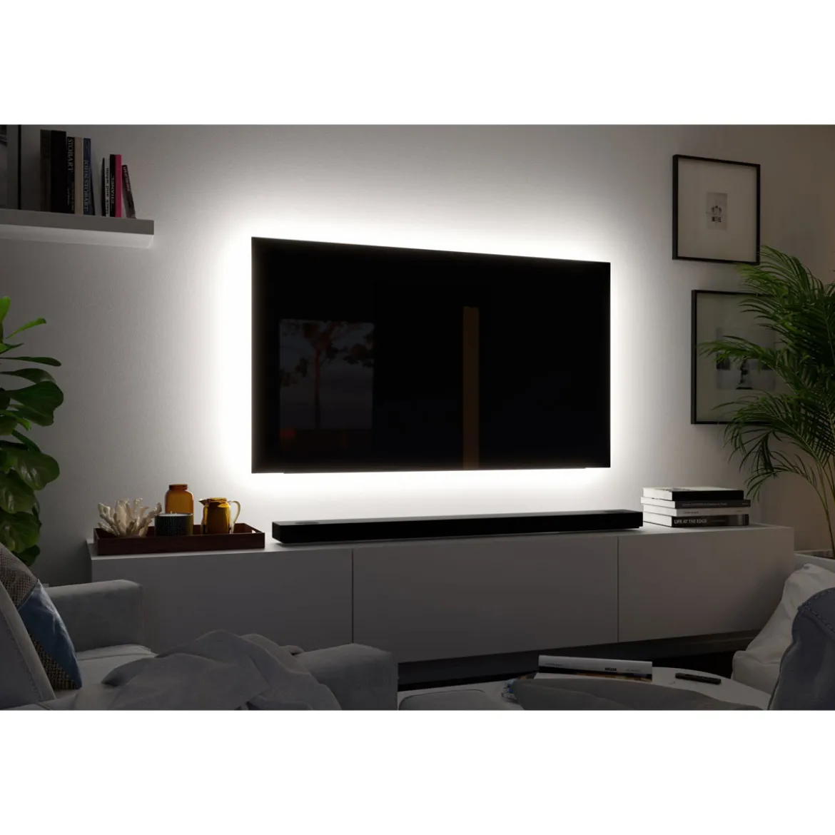 MaxLED 250 Comfort Sets TV 55 RGBW 3000K20,5W 230/24V Silber Kst
