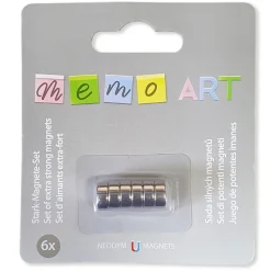 Memo-Art 6 runde Magnete