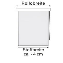Mini-Rollo Thermo weiss 45x150cm