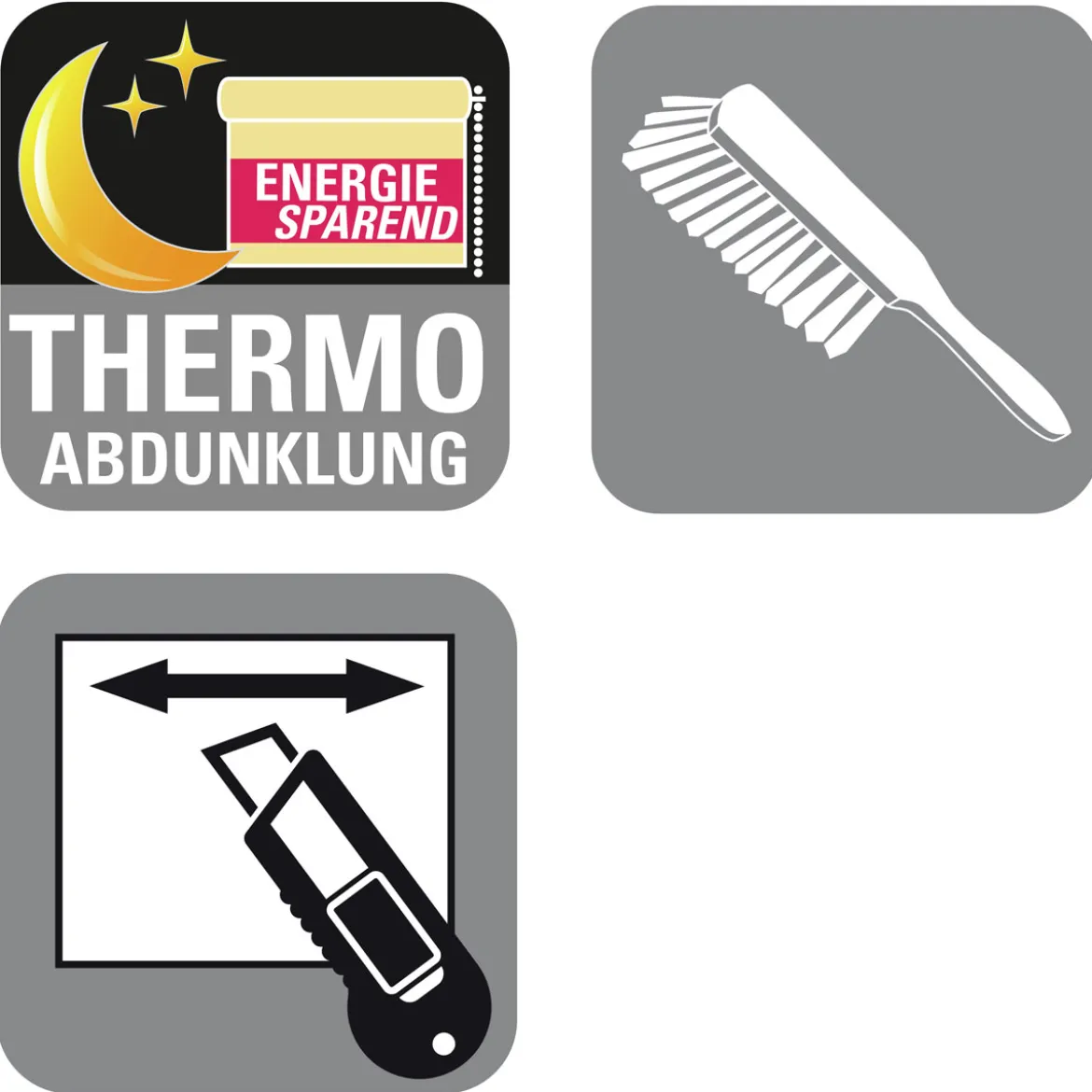 Mini-Rollo Thermo weiss 45x150cm
