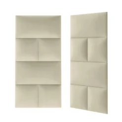 Mollis Polsterpaneele beige 30 x 30 cm