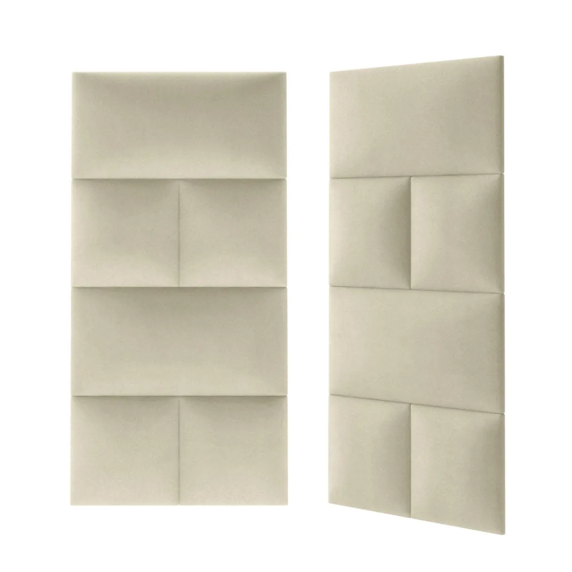 Mollis Polsterpaneele beige 60 x 30 cm
