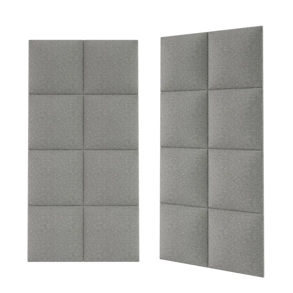 Mollis Polsterpaneele grau 30 x 30 cm