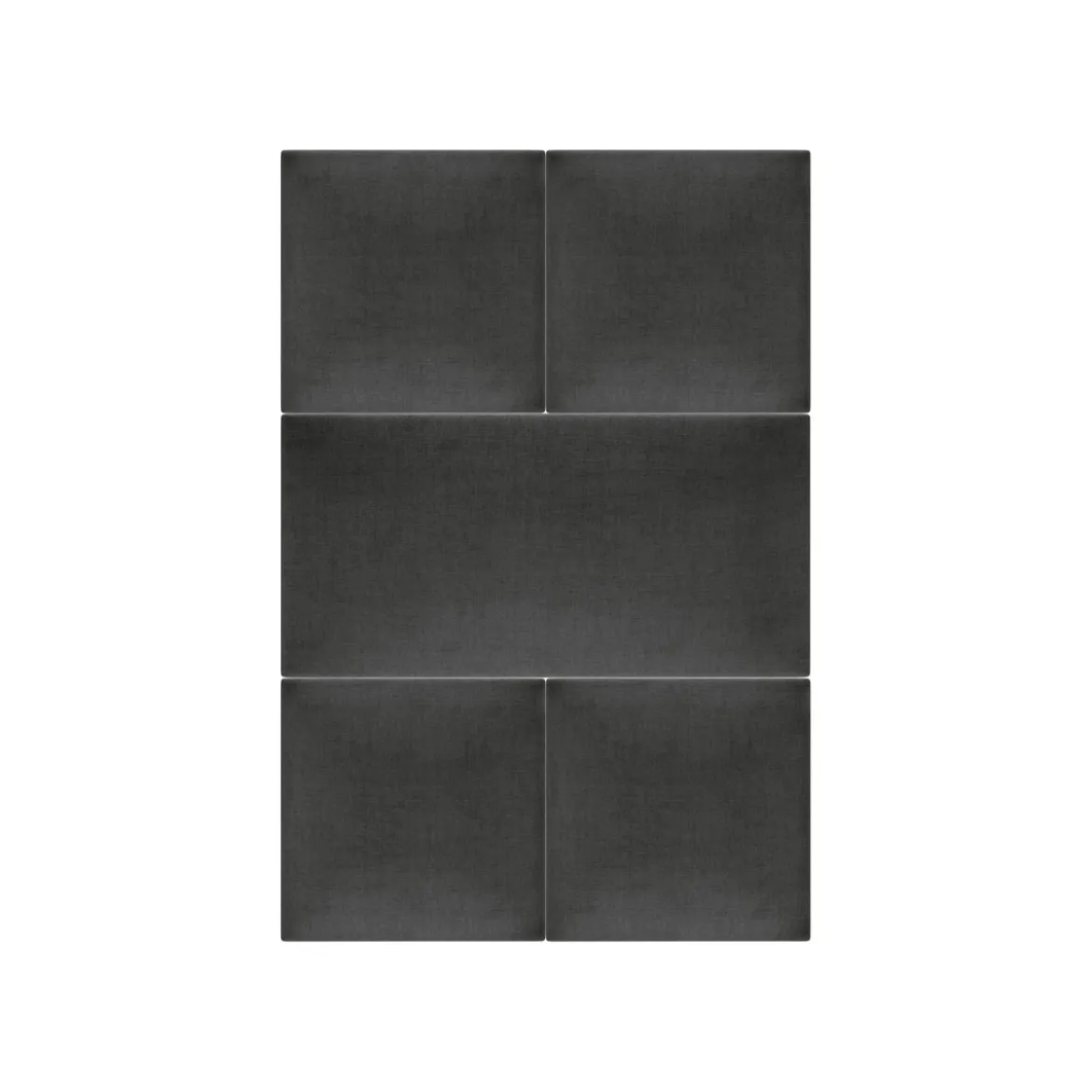 Mollis Polsterpaneele schwarz-grau 60 x 30 cm
