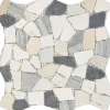Mosaikfliese Bruch black-beige 29 x 29 cm