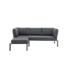MWH Lounge-Set Widoo, 3-teilig,Aluminium eisengrau
