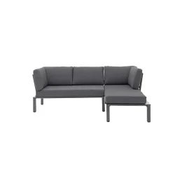 MWH Lounge-Set Widoo, 3-teilig,Aluminium eisengrau