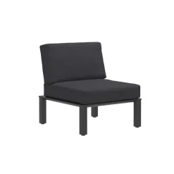 MWH Widoo Sessel Alu eisengrauinkl. Sitz- u. Rueckenkissen