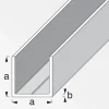MyTool Quadrat-U 7,5 mm 2,5m weiß