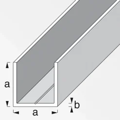 MyTool Quadrat-U 7,5 mm 2,5m weiß