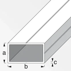 MyTool Rechteckrohr 19,5 x 35,5 mm 2,5m blank