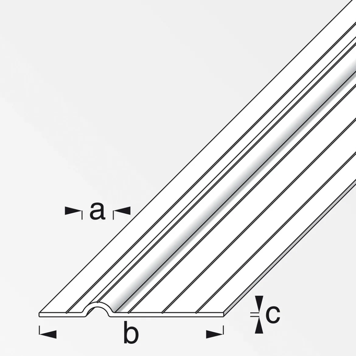 MyTool Rohrschelle für M8 1m lang blank