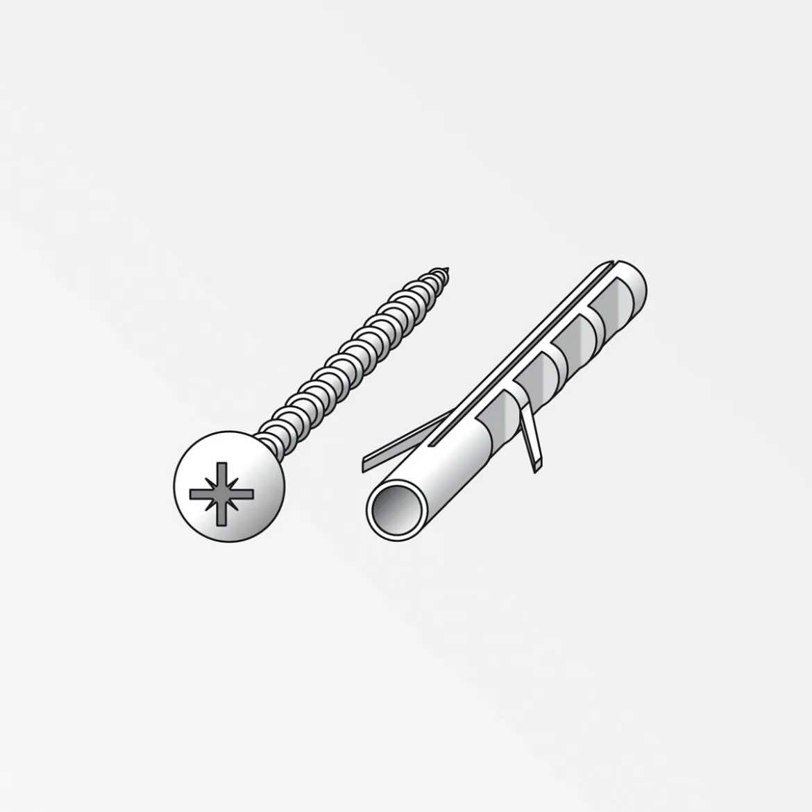 MyTool Schrauben mit Dübel 4 x 40 mm 8 Stück