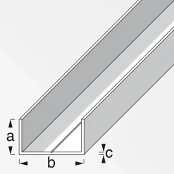 MyTool U-Profil 23,5 x 43,5 mm 1m blank