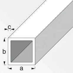 MyTool Vierkant-Rohr 30 x 30 x 1,5 mm 1m kaltgewalzt
