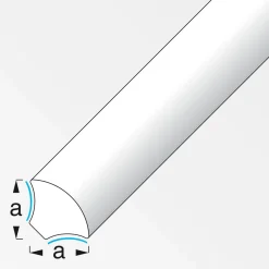 MyTool Viertelkreis-Eckleiste selbstklebend 14 mm 1m weiß