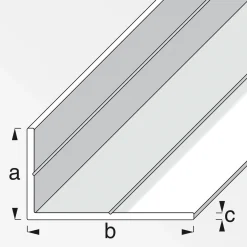 MyTool Winkel 35,5 x 65,6 mm 1m ungleichschenklig weiß