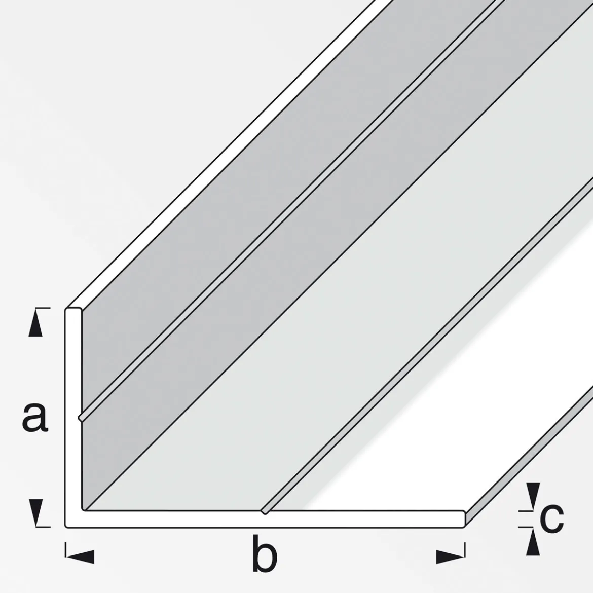 MyTool Winkel 19,5 x 35,5 mm 1m ungleichschenklig blank