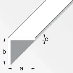 MyTool Winkel 15 x 15 x 1 mm 1m silber-eloxiert