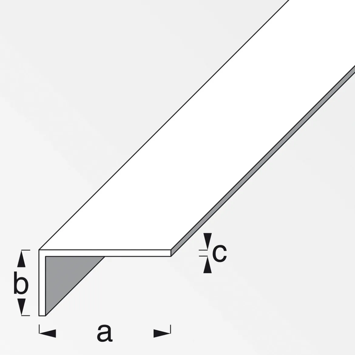 MyTool Winkel 40 x 10 x 2 mm 1m weiß
