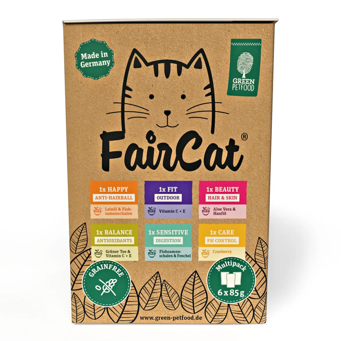 Nassfutter Multipack FairCat 6 x 85 g getreidefrei