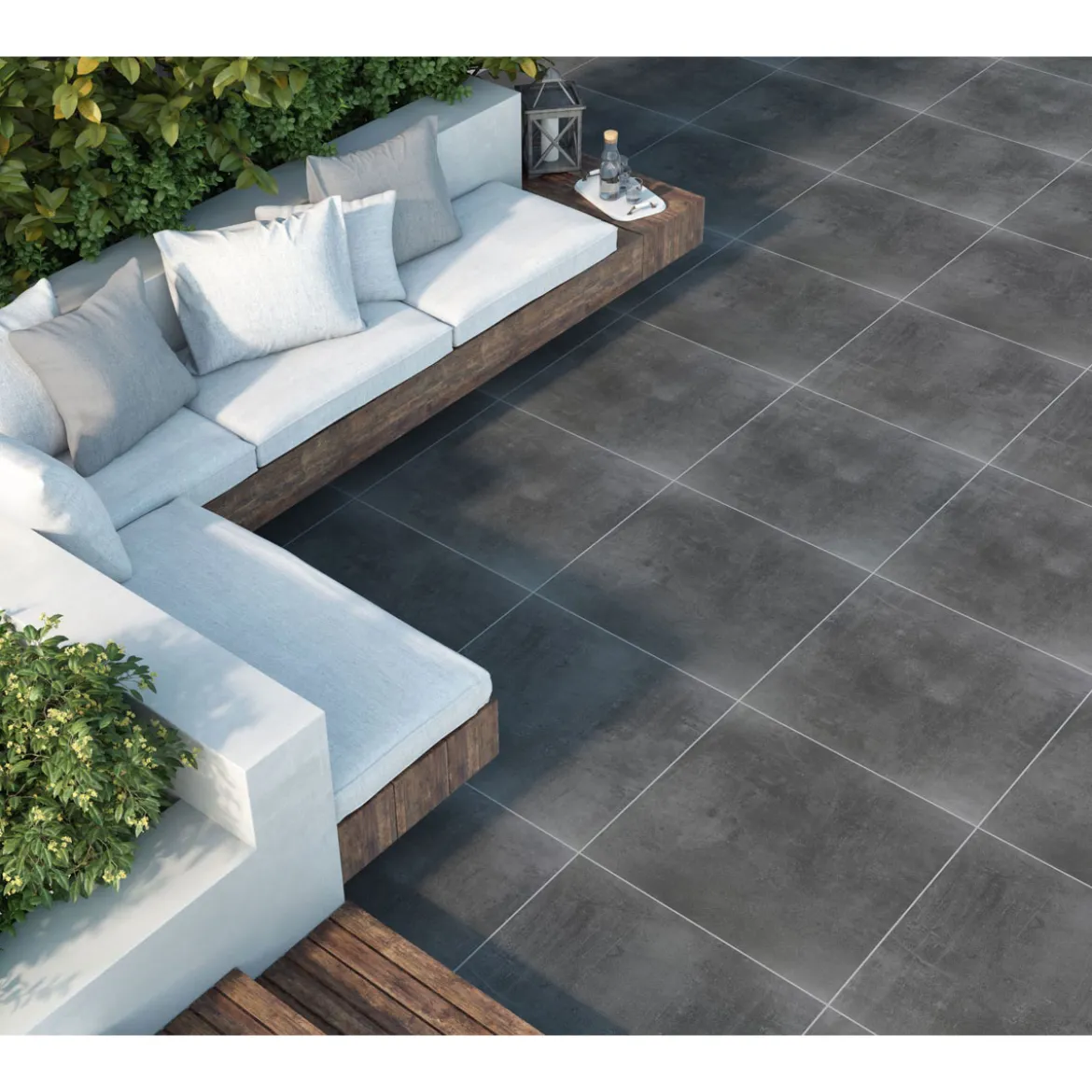 No.1 Tile Urban Pro Graphite 2cm 60x60x2cm Eingef AB4 R11 REK FS 32