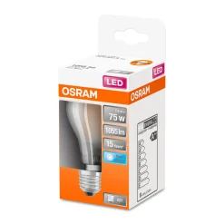 Osram LED-Glühlampe E27 75W neutralweiß matt