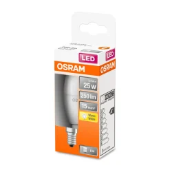 Osram LED-Leuchtmittel E14 warmweiß 25W matt A+