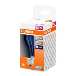 Osram LED-Leuchtmittel Glühlampe E27 2,5W blau
