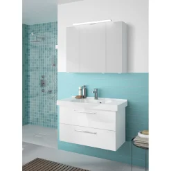 Pelipal LED-Spiegelschrank Trentino inkl Leuchtmittel weiß 90 x 70 x 20 cm