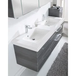 Pelipal Mineralmarmor-Waschtisch Volterra weiß Fokus 5015 148,2 x 7,6 x 50,8 cm
