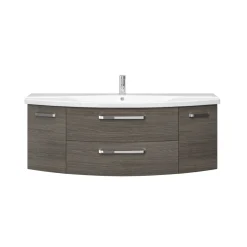 Pelipal Waschtischunterschrank Asti grau Fokus 4010 140 x 49,2 x 48 cm