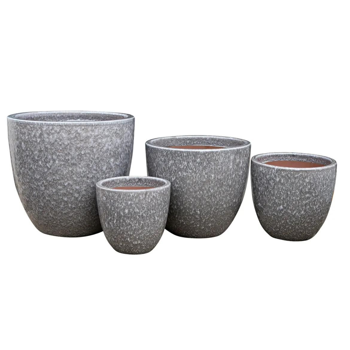 Pflanzentopfserie Glasierter Stein