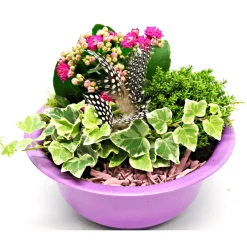 PlantiflorBepflanzte Gefäße mit Oster-Deko