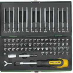 Proxxon Industrial Sicherheits- und Spezialbit-Satz 1/4 Zoll 75-teilig