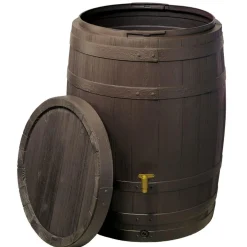 4rain Regenfass VINO 400 L dunkelbraun