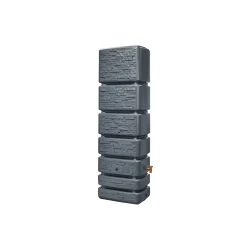 4rain SLIM STONE DECOR Wandtank 350 Liter graphite grey