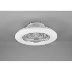 Reality LED-Deckenleuchte Stralsund mit Ventilator weiß