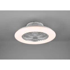 Reality LED-Deckenleuchte Stralsund mit Ventilator weiß
