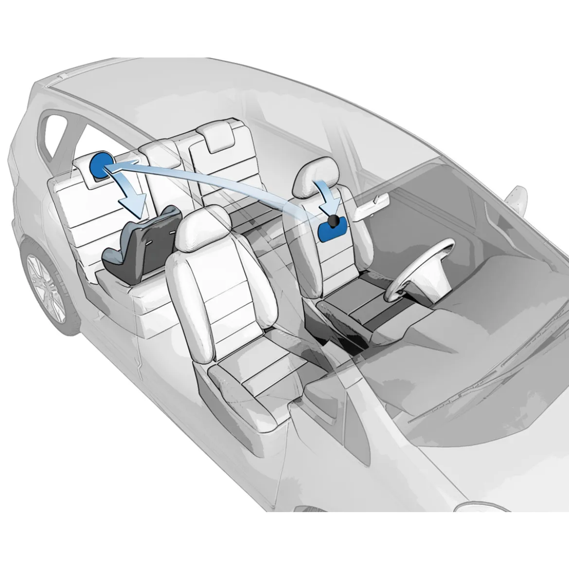 Reer Auto-Sicherheitsspiegel SafetyView schwarz