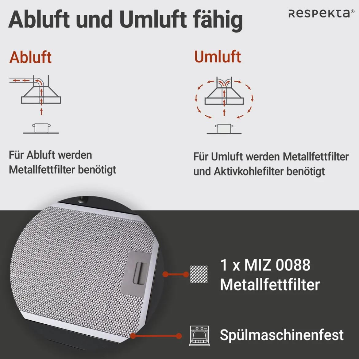 respekta Schraeghaube CH24060SAM schwarz60 cm