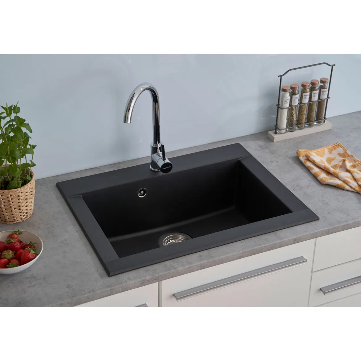 Respekta Spuele Schwarz, 66 cmTemperaturbest. bis 180 Grad C wechsels.