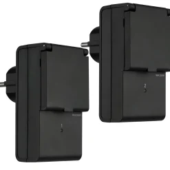 REV Ritter Funkschalt-Set außen IP44 Standard mit Fernbedienung 2+1 schwarz