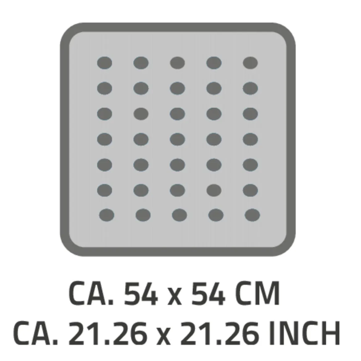 RidderDuscheinlage 54 x 54 cm Lido schwarz