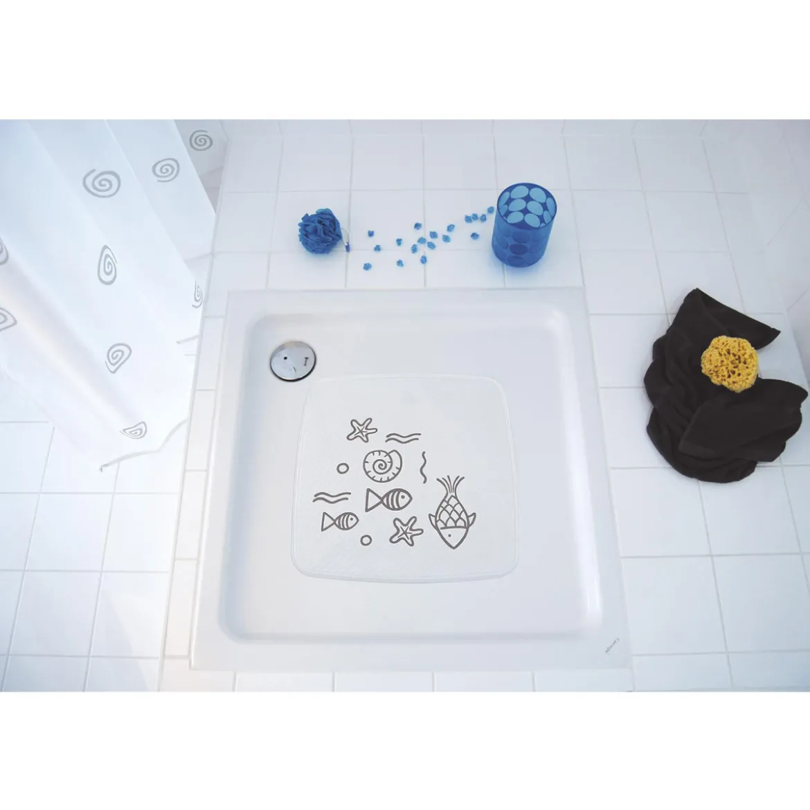 RidderDuscheinlage ca 54 x 54 cm Neptun grau