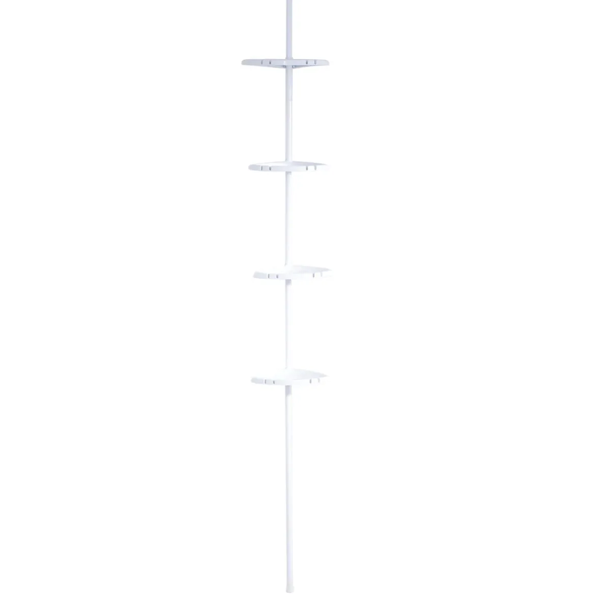 RidderTeleskop-Duscheckregal mit 4 Ablagen 130-260 cm weiß