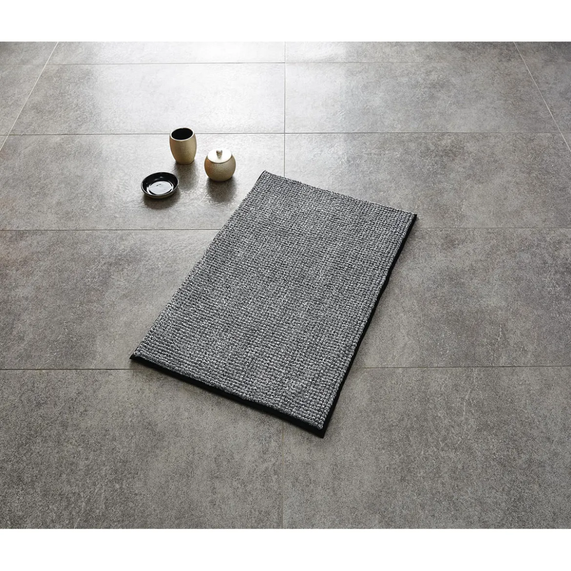 RidderTeppich Fresh 60 x 90 cm schwarz Polyester