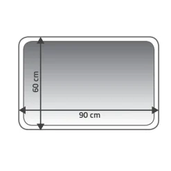 RidderTeppich La Ola 60 x 90 cm weinrot Polyester