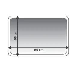 RidderTeppich Soft 55 x 85 cm hellblau Polyester-Microfaser