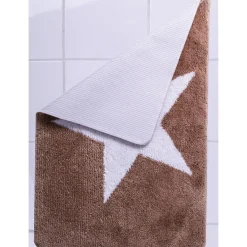 RidderTeppich Star 55 x 50 cm weiß-beige Polyester-Microfaser
